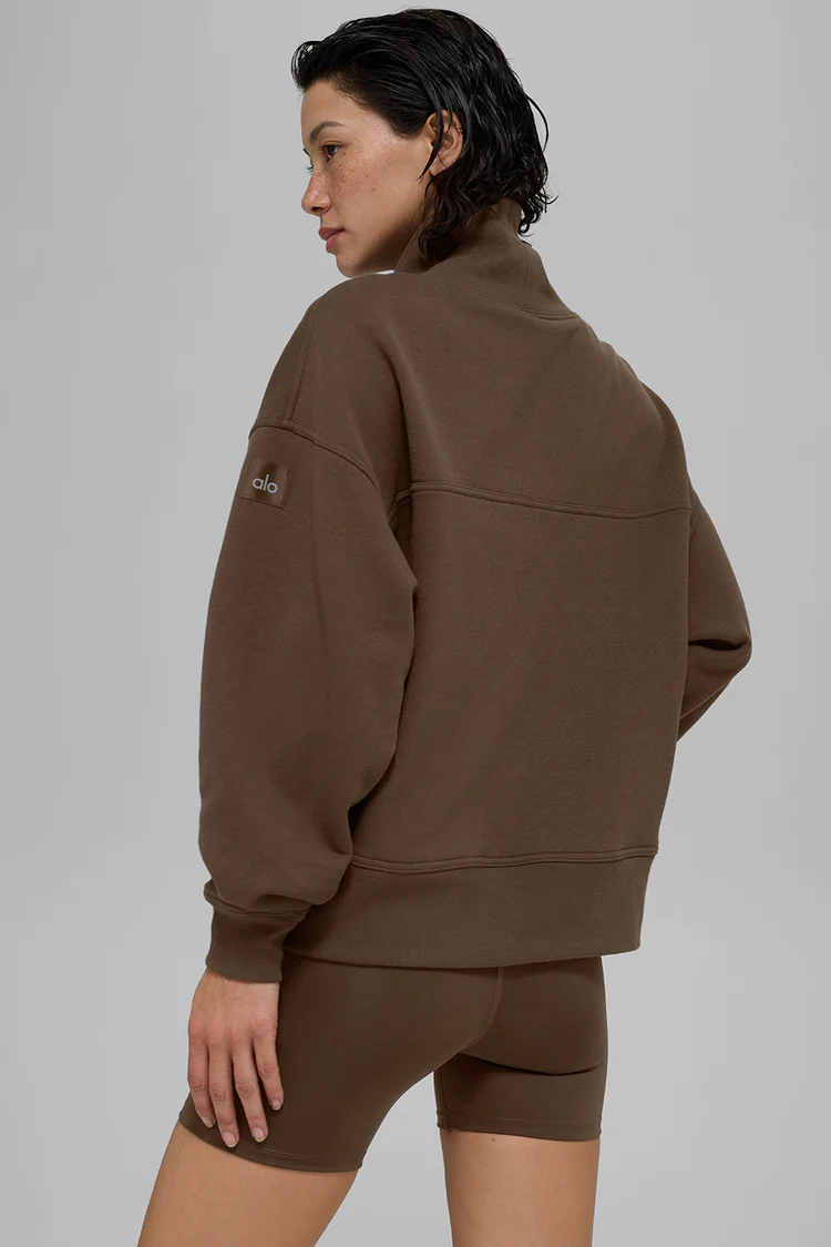 ALO Hazy Mock Neck Pullover - Lulualo
