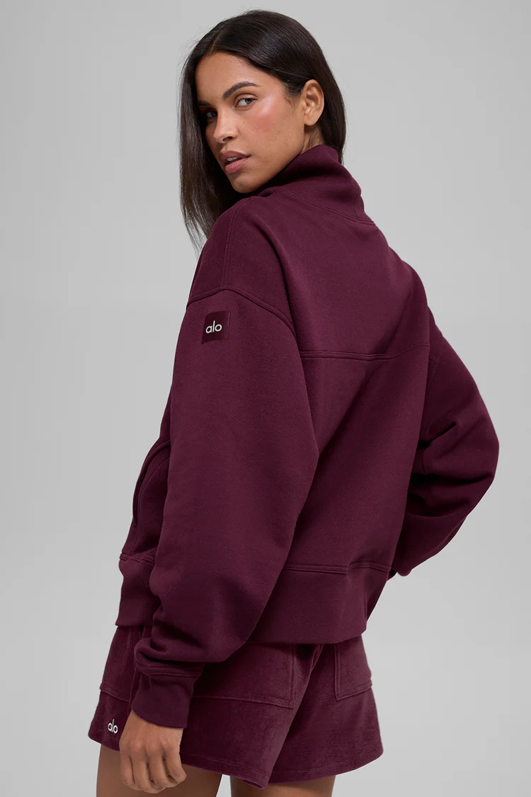 ALO Hazy Mock Neck Pullover - Lulualo