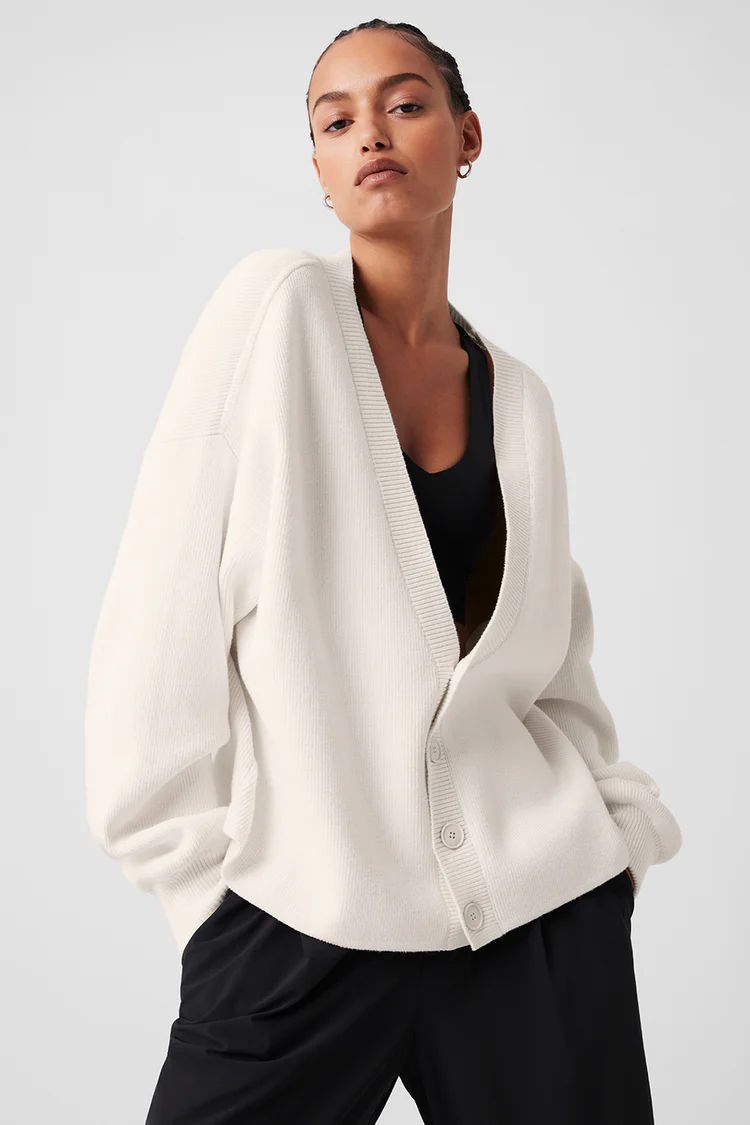 Alo Scholar Cardigan Sweater - Lulualo