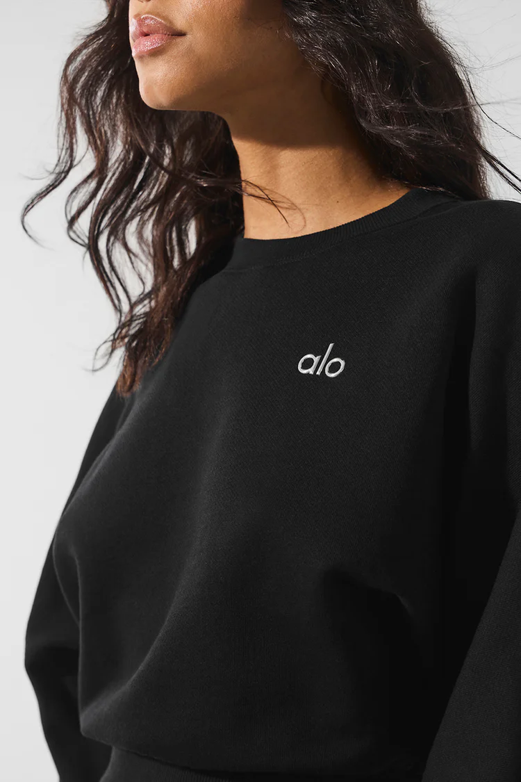 Alo Cropped Accolade Crewneck - Lulualo