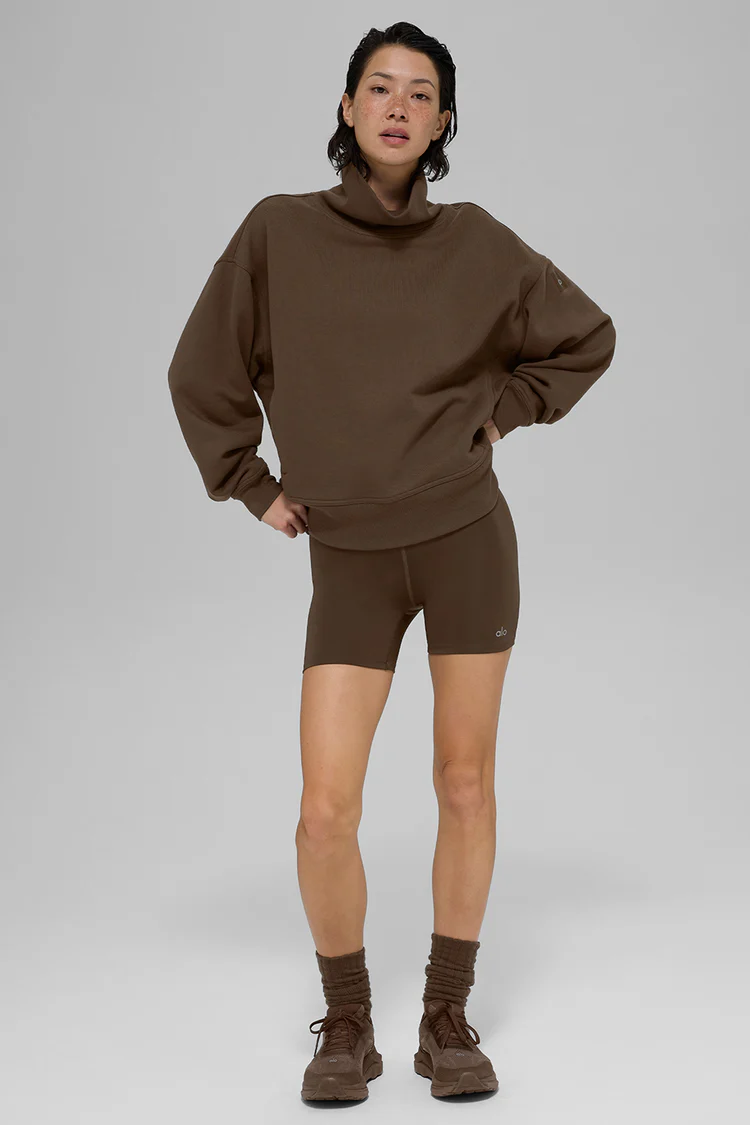 ALO Hazy Mock Neck Pullover - Lulualo