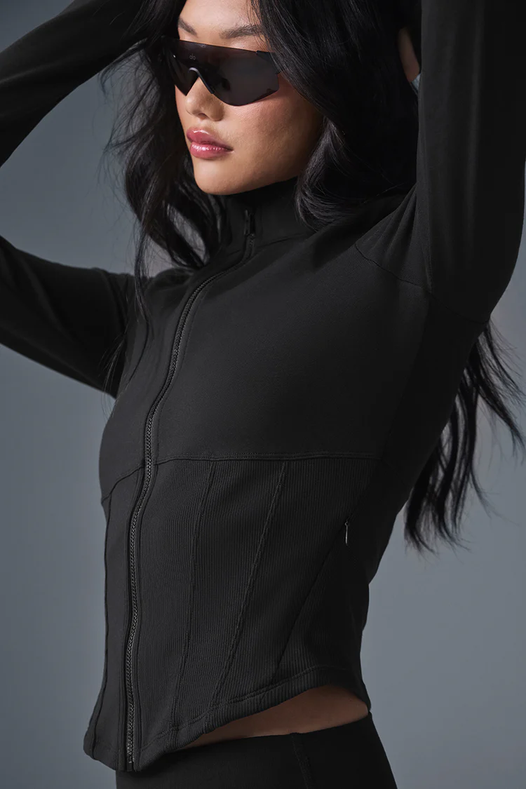 Alo Airbrush Corset Full Zip Jacket - Lulualo