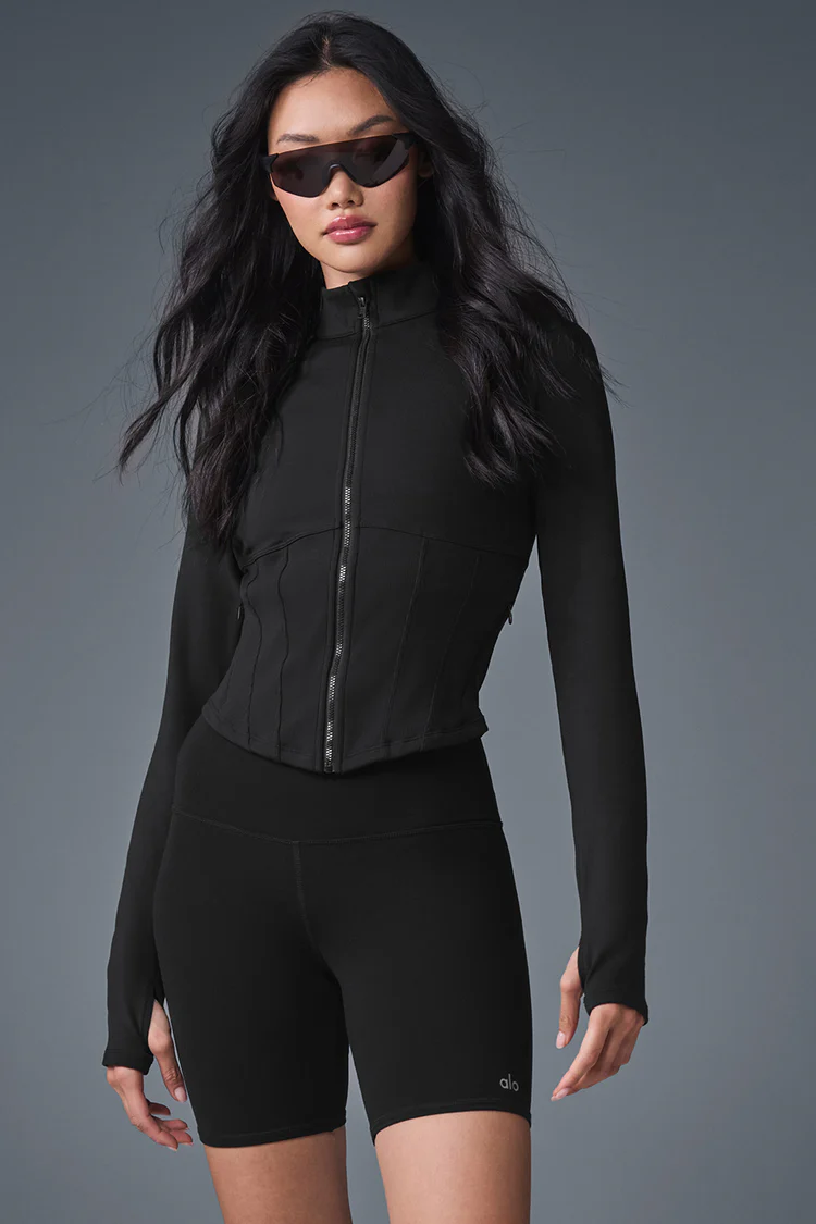 Alo Airbrush Corset Full Zip Jacket - Lulualo