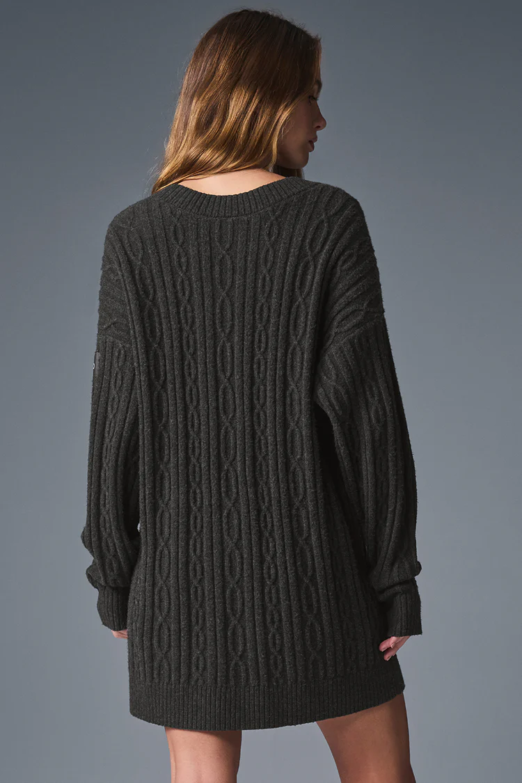 alo Cable Knit Winter Bliss Cardigan - Lulualo