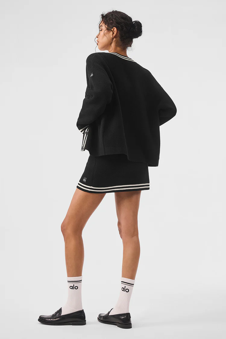 Alo Tennis Club Sweater Knit Cardigan - Lulualo