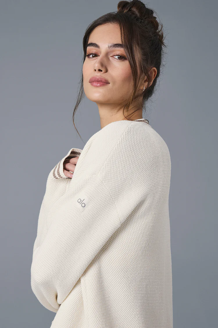 Alo Tennis Club Sweater Knit Cardigan - Lulualo