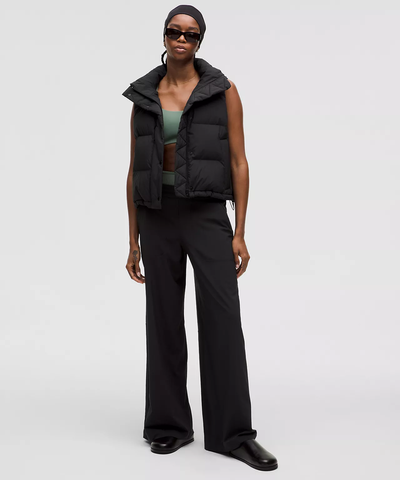 Lululemon Wunder Puff 600-Down-Fill Cropped Vest - Lulualo