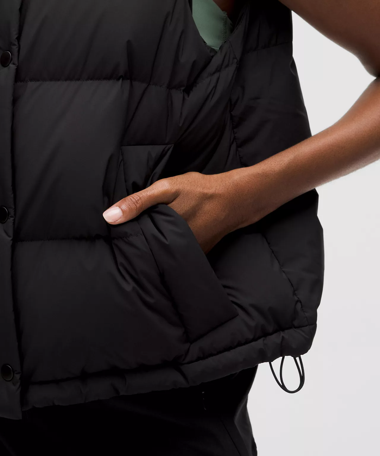 Lululemon Wunder Puff 600-Down-Fill Cropped Vest - Lulualo