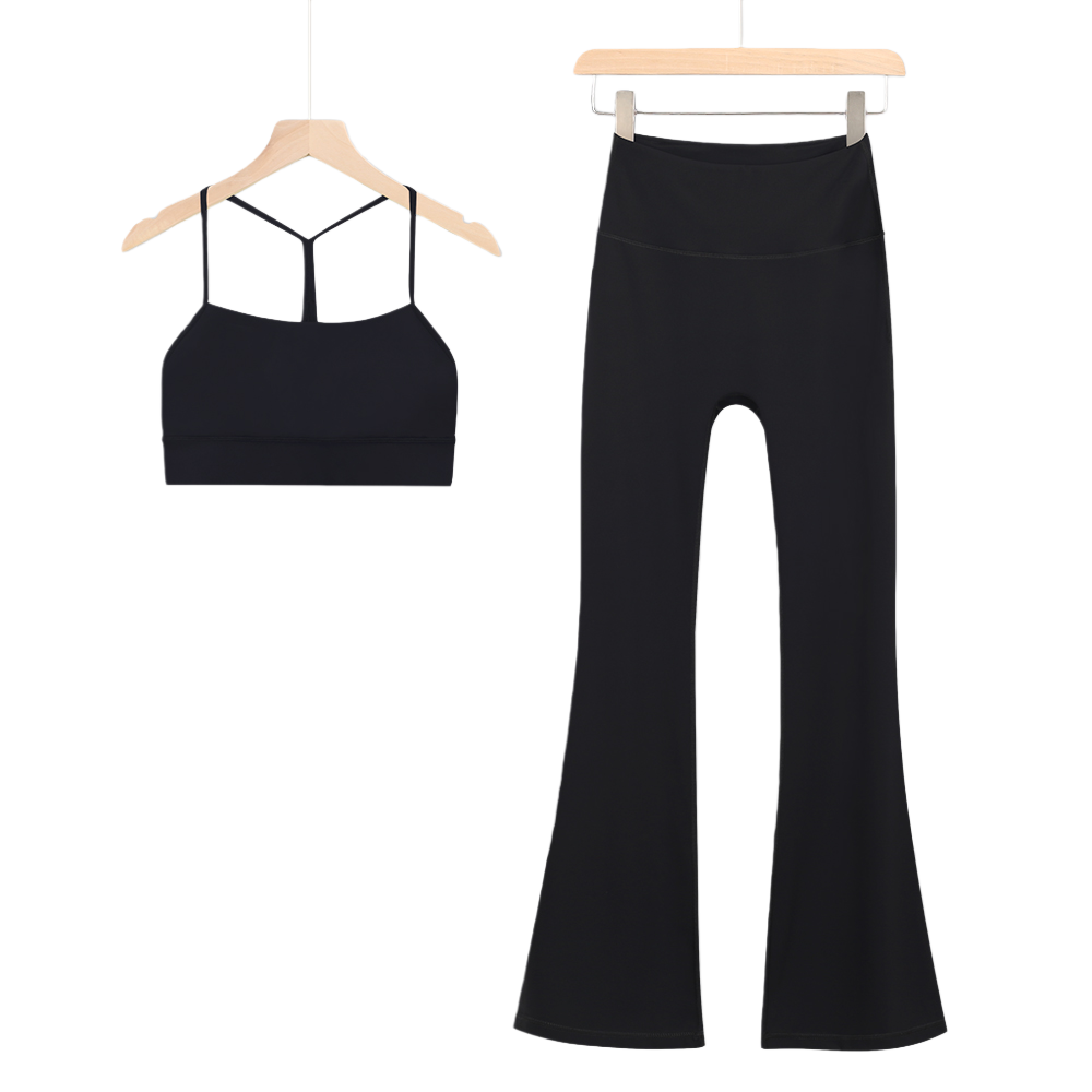 Nulu High-Rise Flared Y-type bra set - Lulualo
