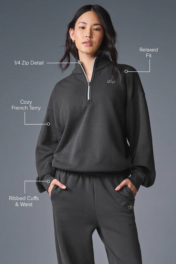 ALO Accolade 1/4 Zip Pullover - Lulualo