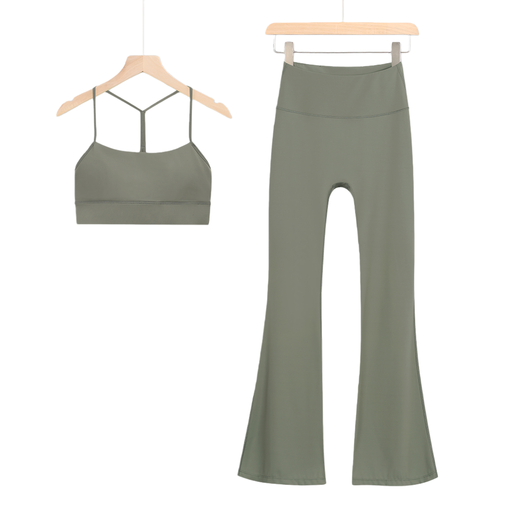 lululemon Nulu Sports Bra & Flared Leggings 2-Piece Set