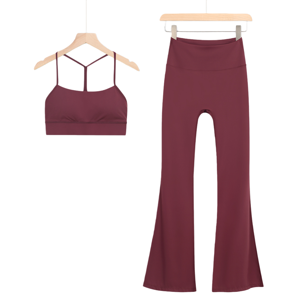 lululemon Nulu Sports Bra & Flared Leggings 2-Piece Set