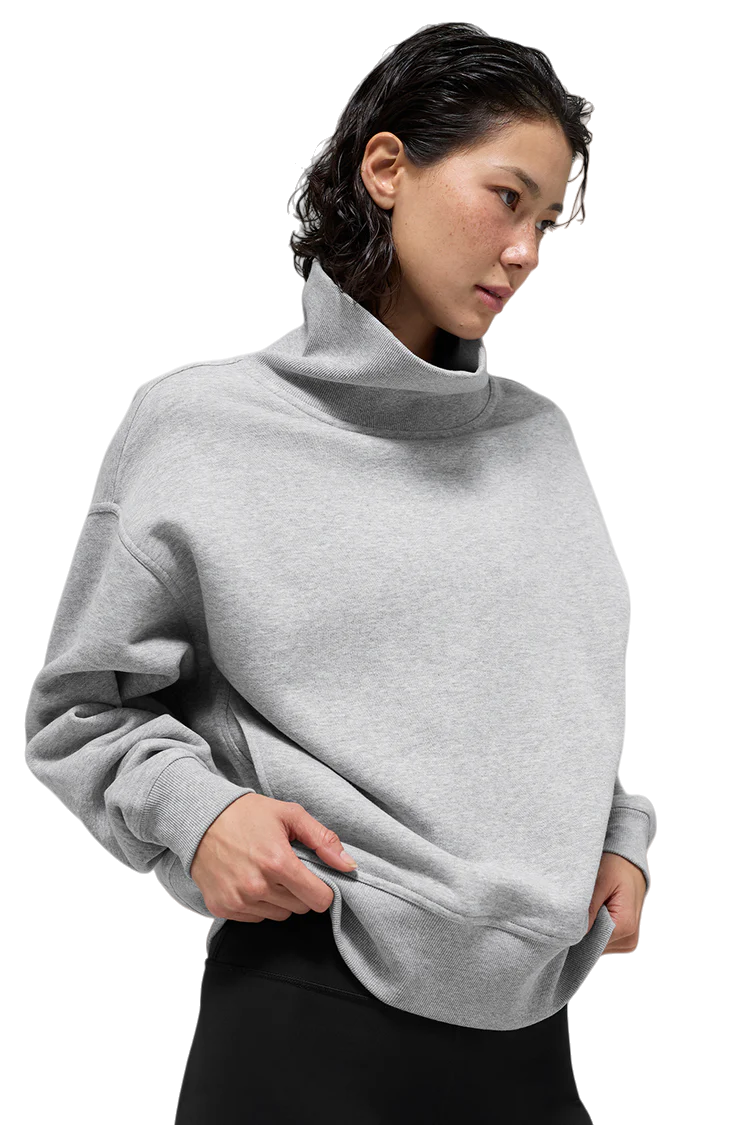 ALO Hazy Mock Neck Pullover - Lulualo