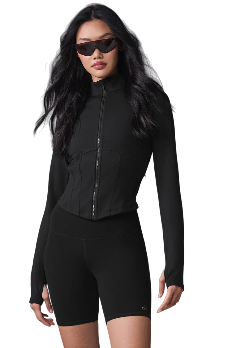 Alo Airbrush Corset Full Zip Jacket - Lulualo