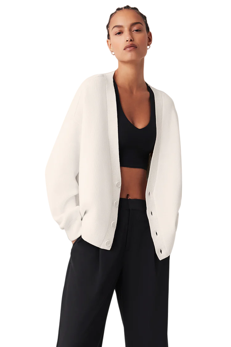 Alo Scholar Cardigan Sweater - Lulualo