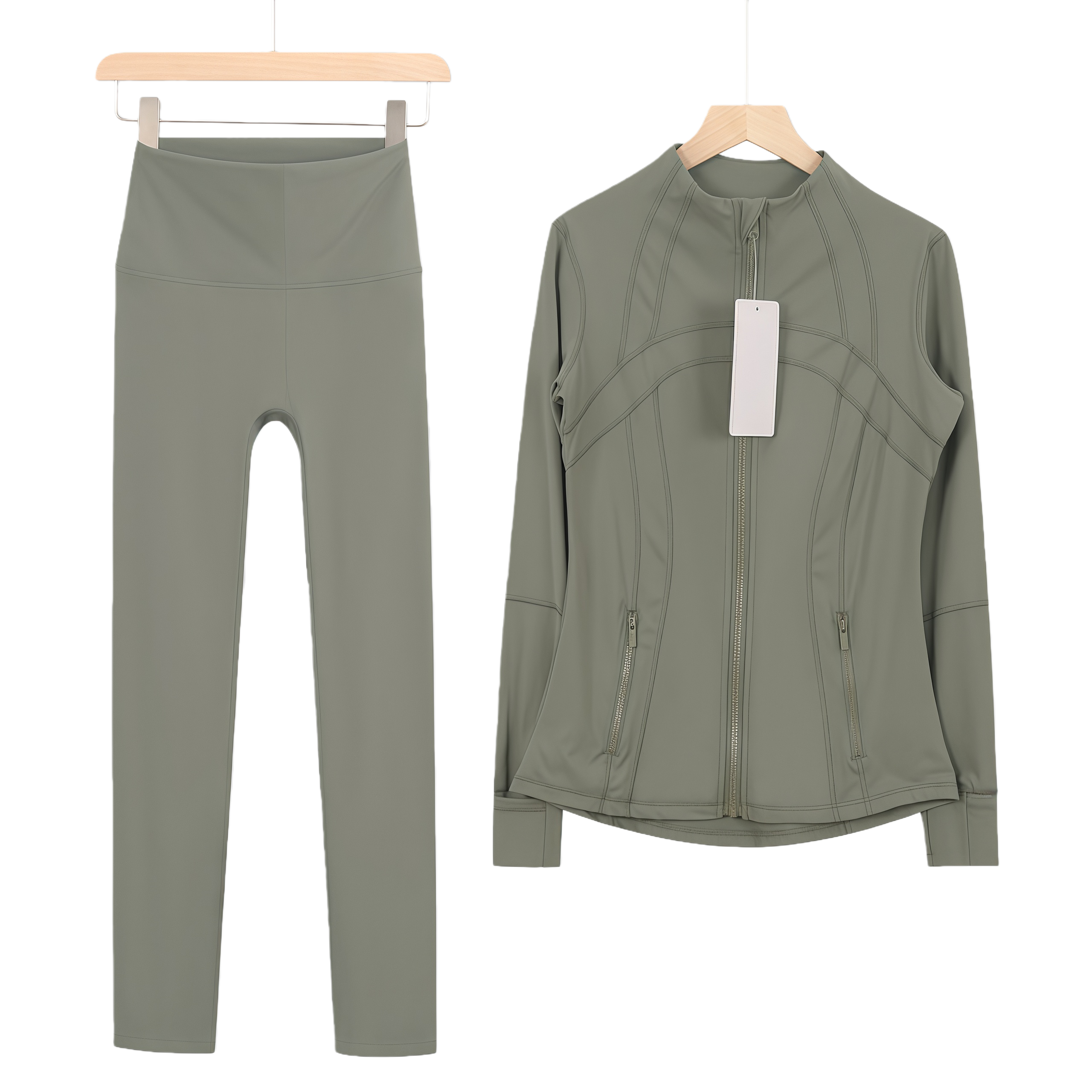 lululomen stand collar zipper jacket suit - Lulualo