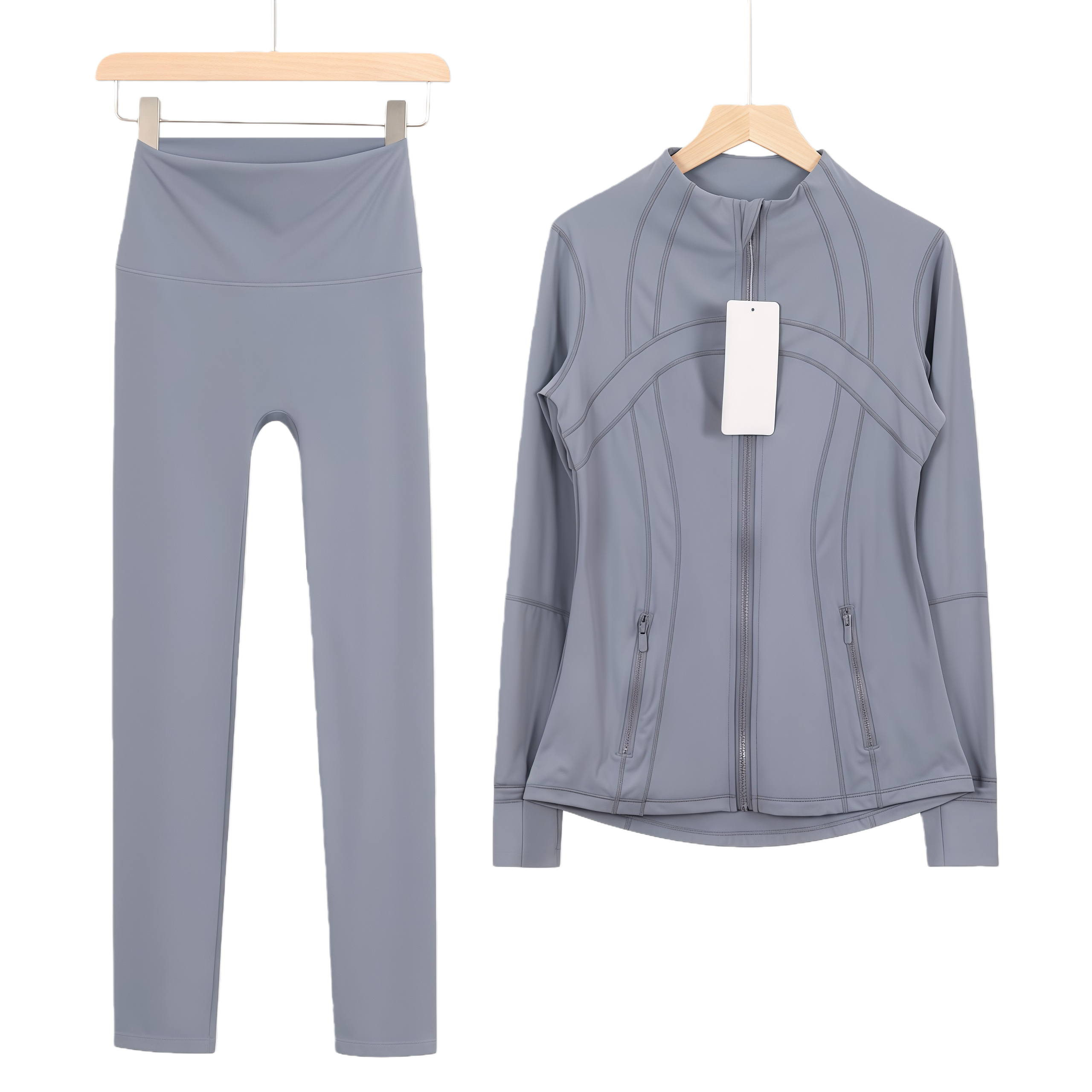 lululomen stand collar zipper jacket suit - Lulualo