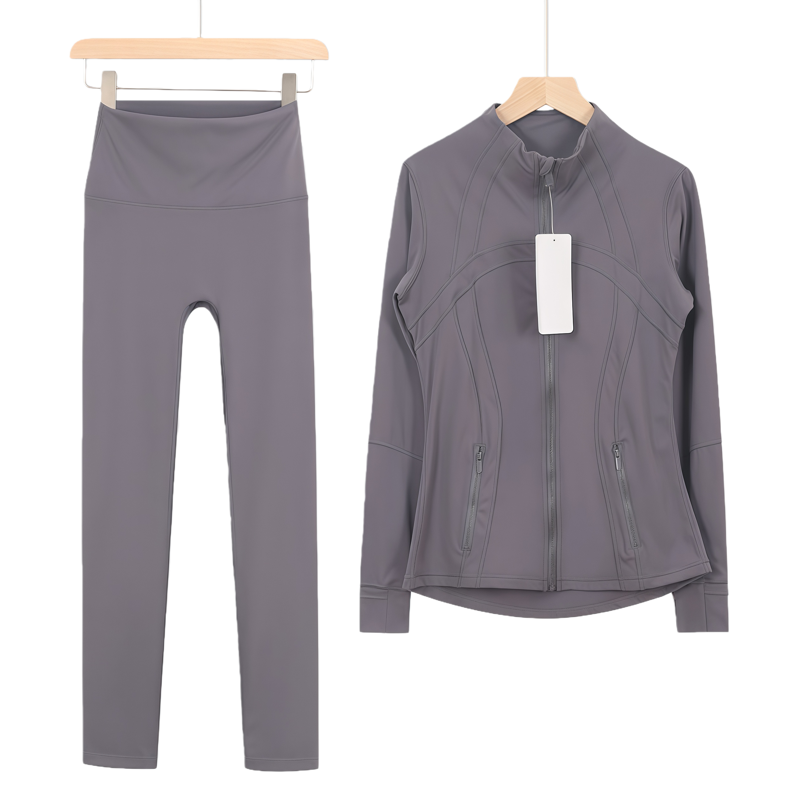 lululomen stand collar zipper jacket suit - Lulualo