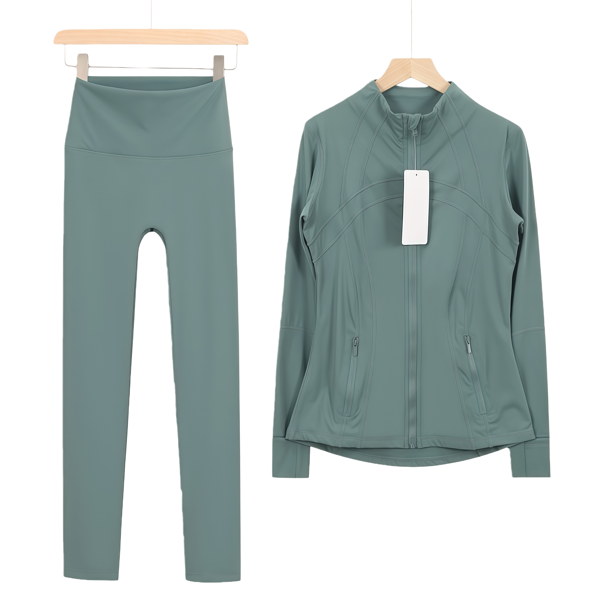 lululomen stand collar zipper jacket suit - Lulualo