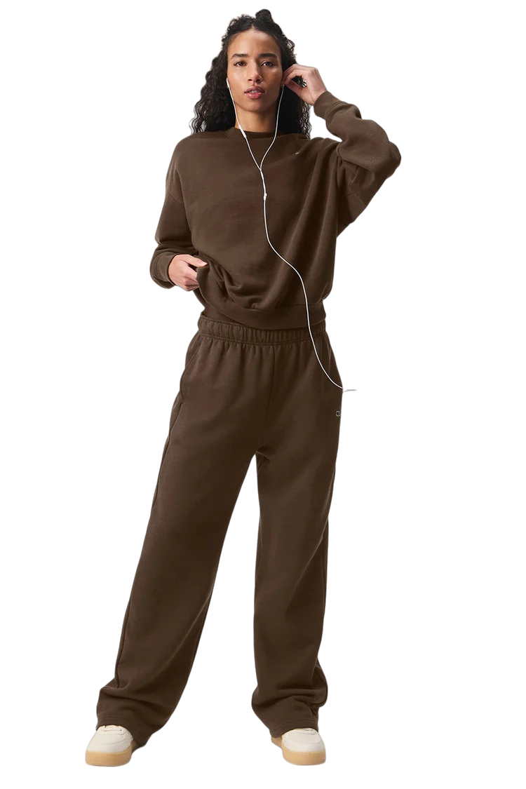 alo Accolade Crew Neck Pullover+ Straight Leg Sweatpants - Lulualo