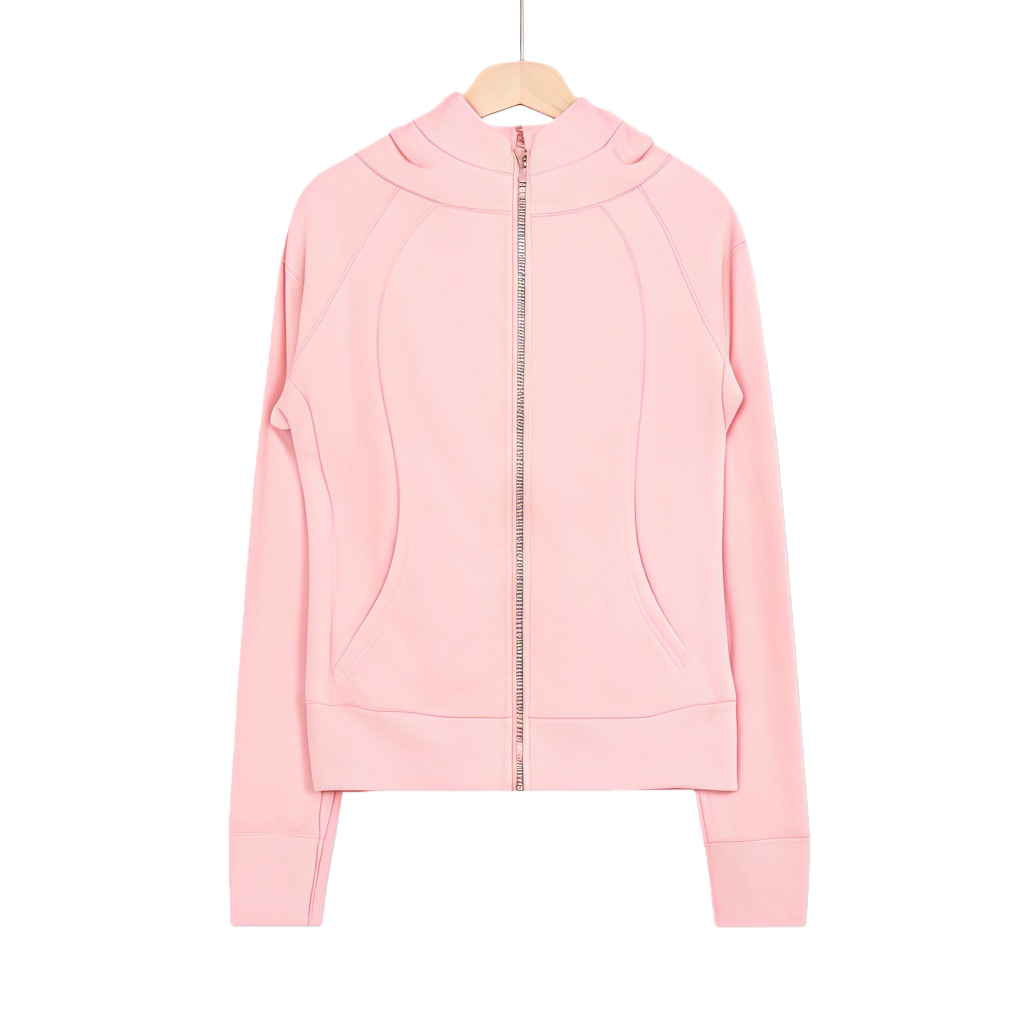 lululemon full-zip slim-fit sweatshirt gold zipper - Lulualo
