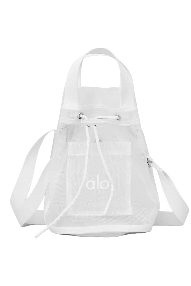 Sheer Cross Body Bucket Bag - Lulualo