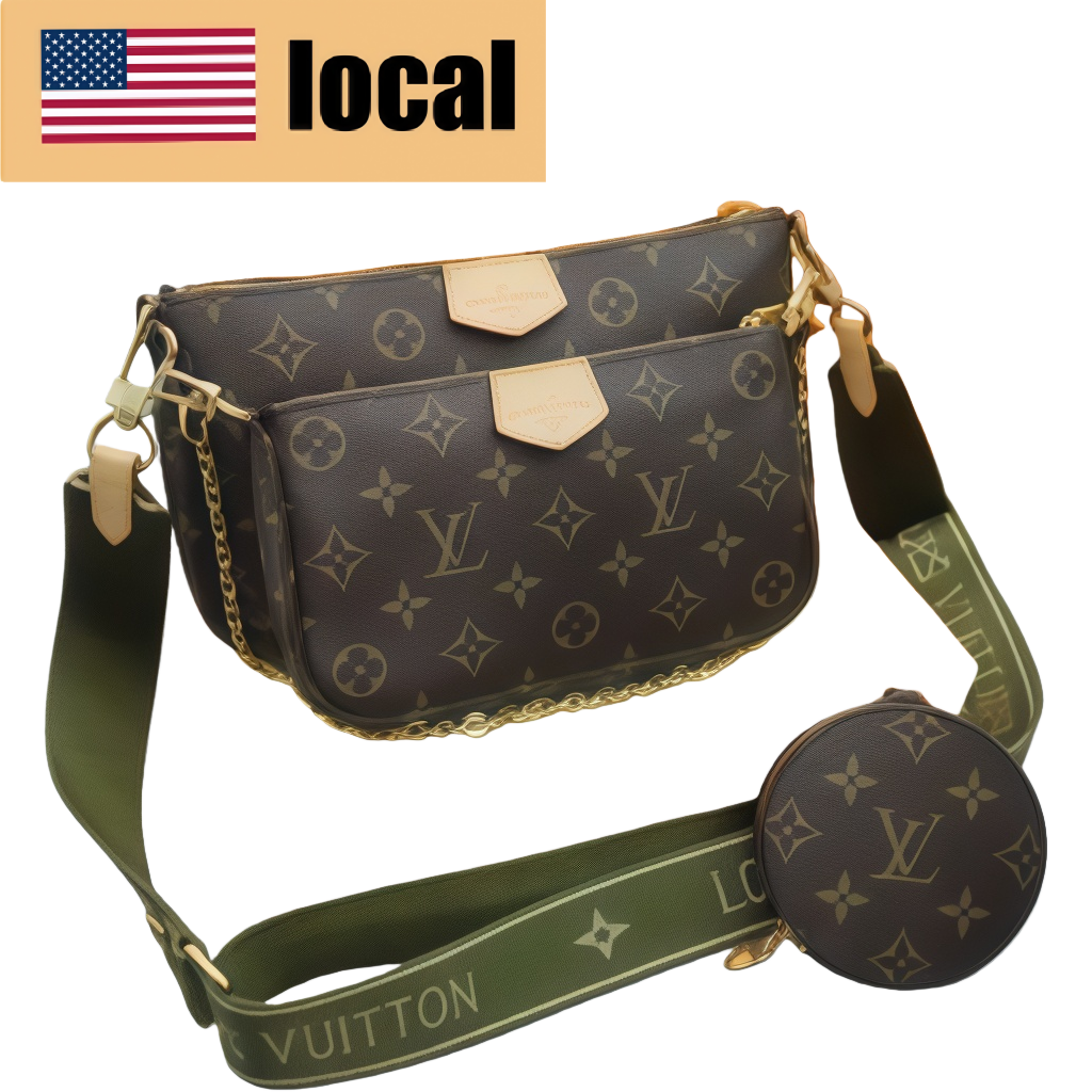 Three in one!!!Used Louis Vuitton women's bag A-grade five-in-one messenger bag shoulder bag fashionable casual BRANDOFF - Lulualo