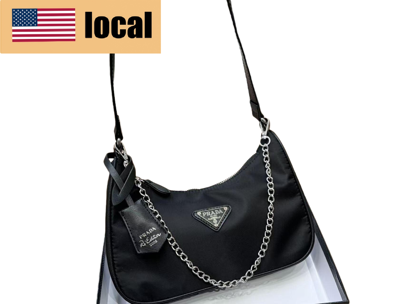 Prada women's crossbody bag shoulder bag versatile - Lulualo