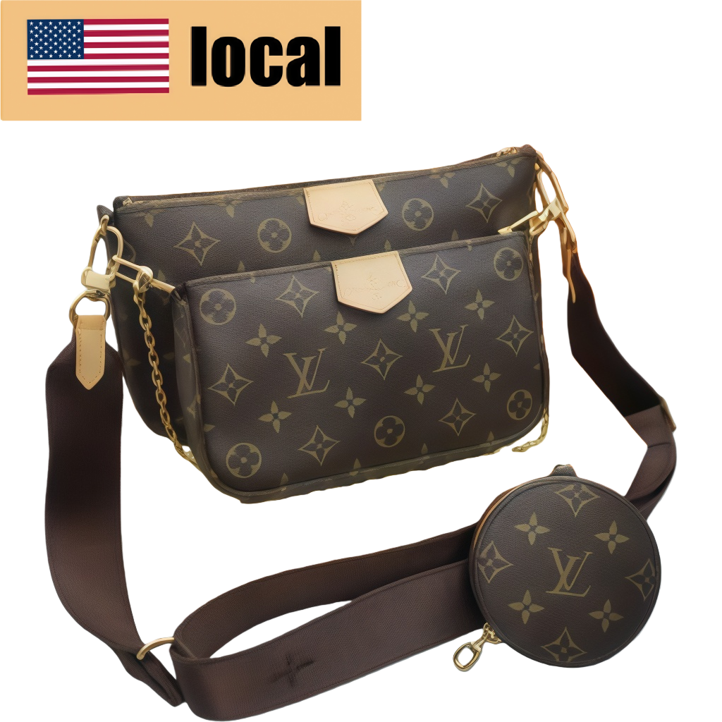Three in one!!!Used Louis Vuitton women's bag A-grade five-in-one messenger bag shoulder bag fashionable casual BRANDOFF - Lulualo