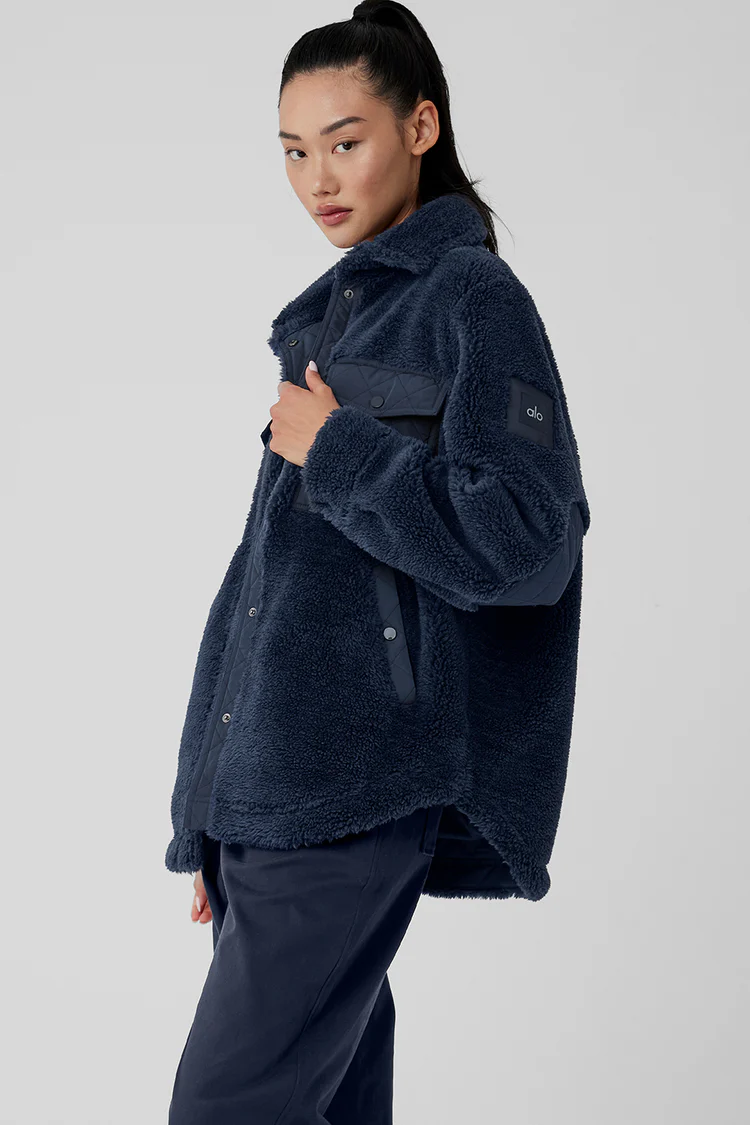 alo Sherpa Edge Shacket - Lulualo