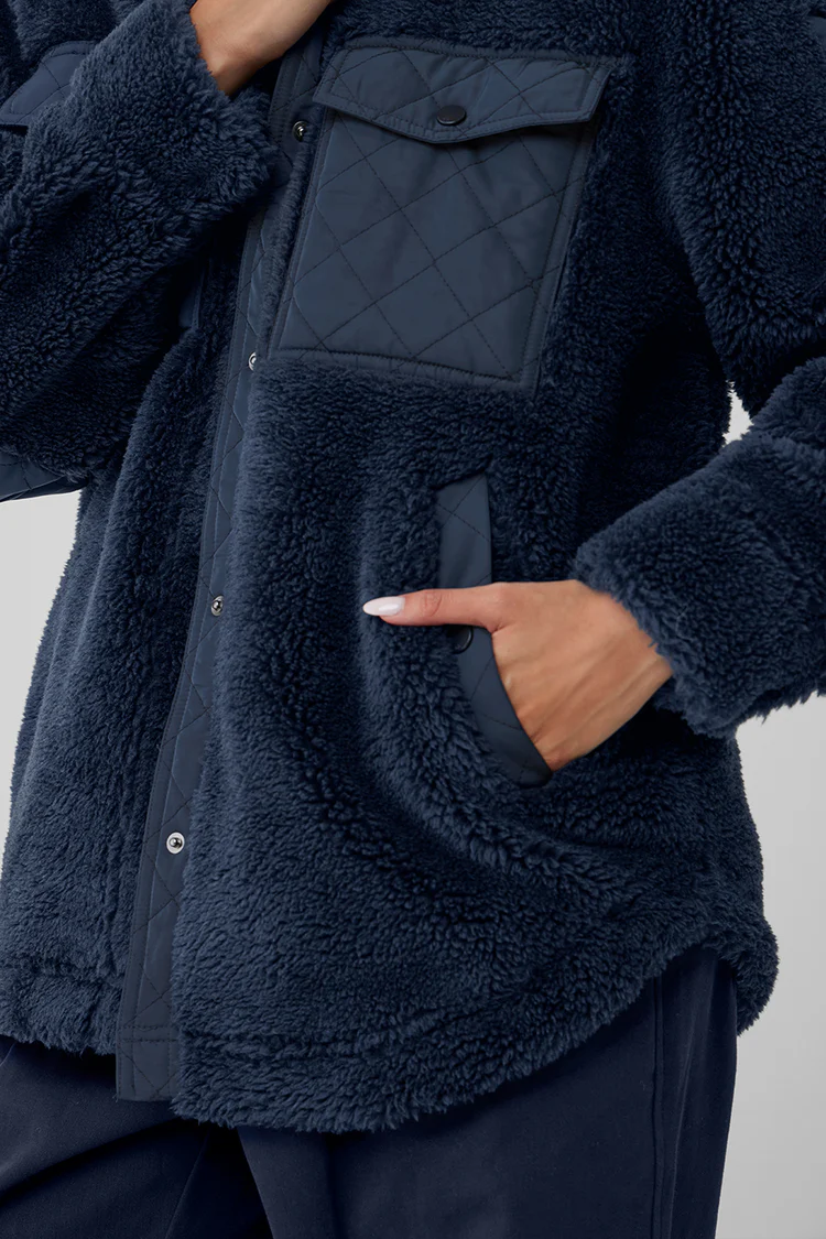 alo Sherpa Edge Shacket - Lulualo