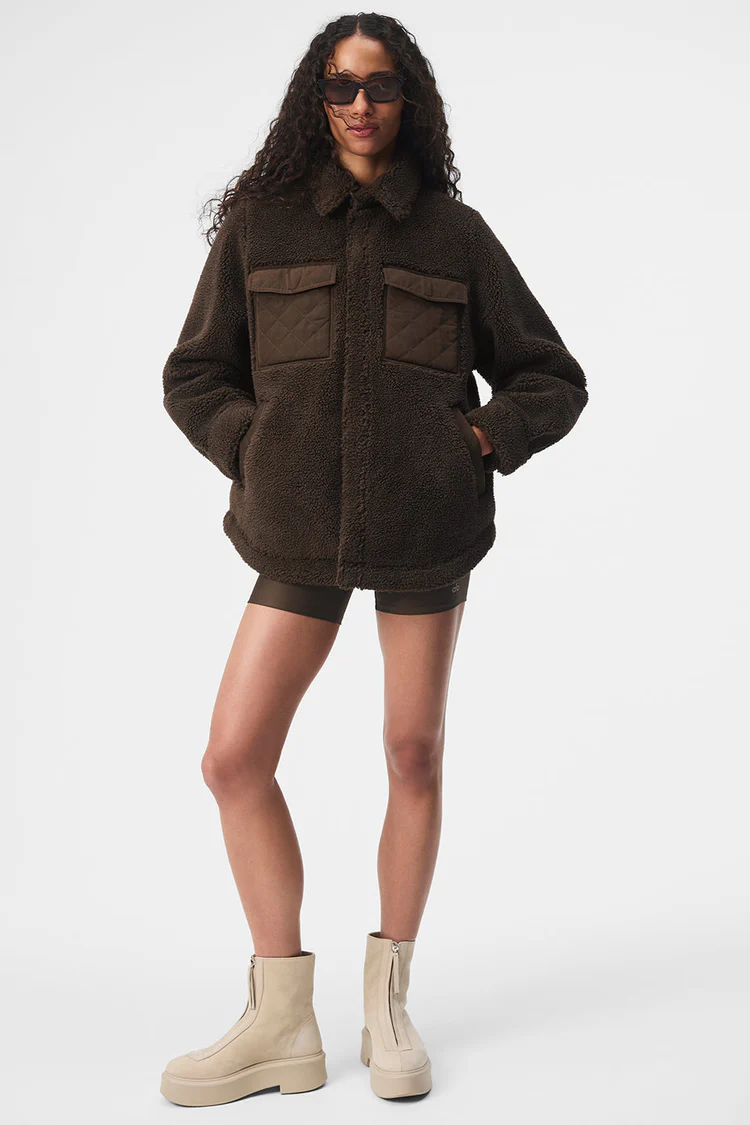 alo Sherpa Edge Shacket - Lulualo