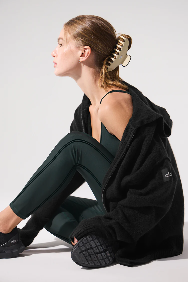 alo New Class Cashmere Full Zip Hoodie - Lulualo