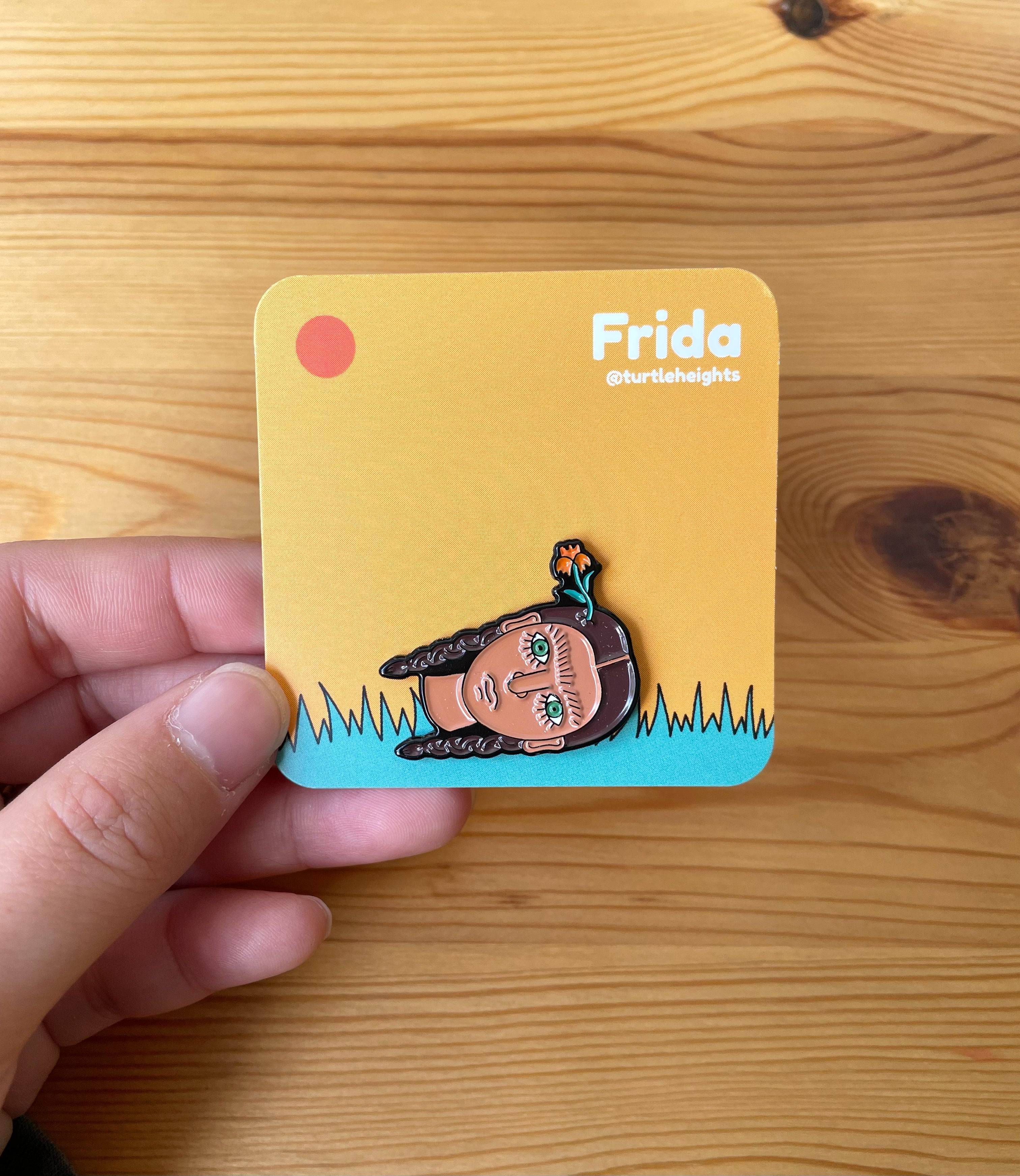 Frida enamel pin