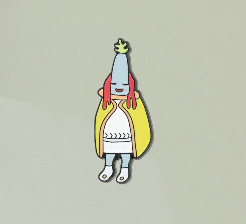 Warrior enamel pin