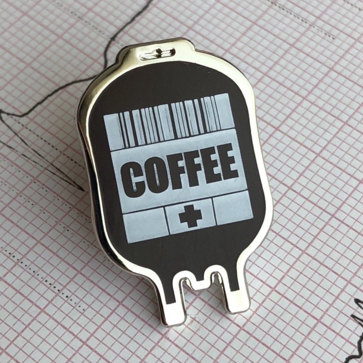Coffee IV Stat pin