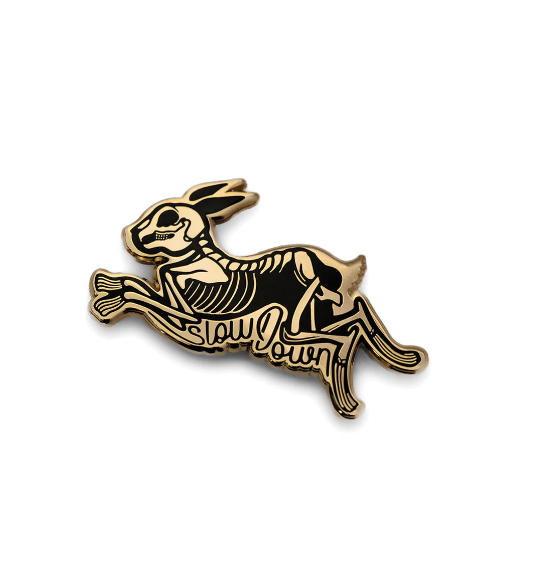 Slow Down Rabbit pin