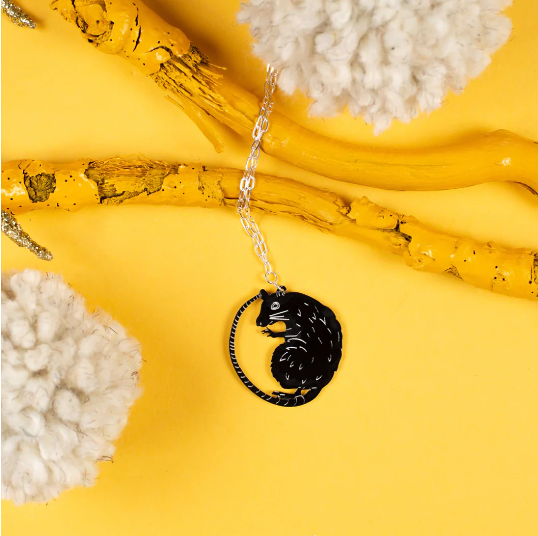 Black Rat Necklace