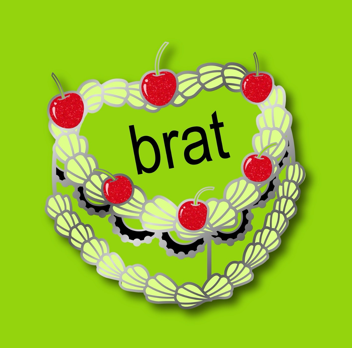 Brat Cake pin