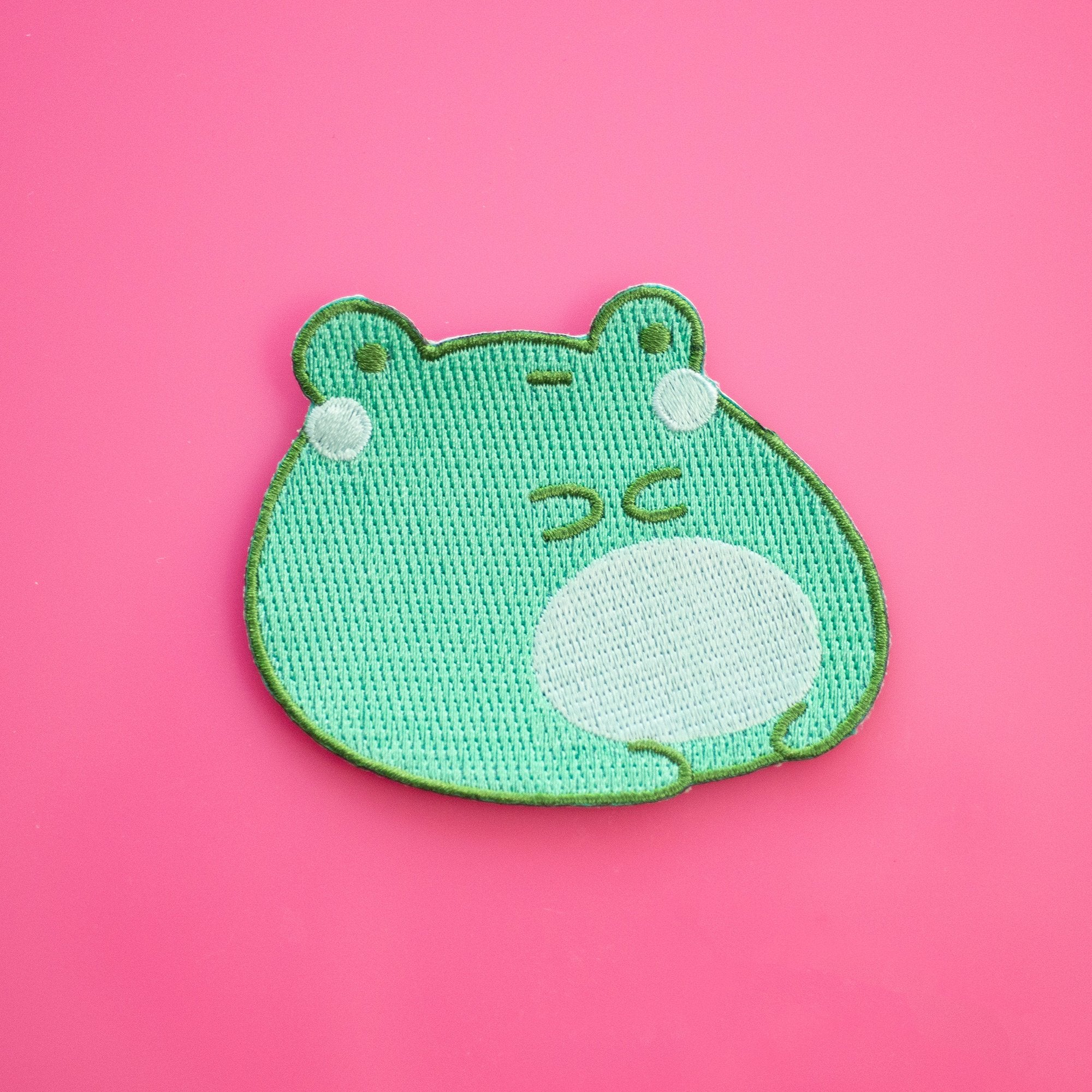 Blob Frog iron-on patch