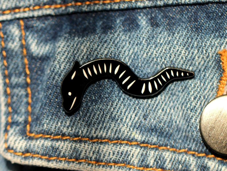 Black Snake enamel pin