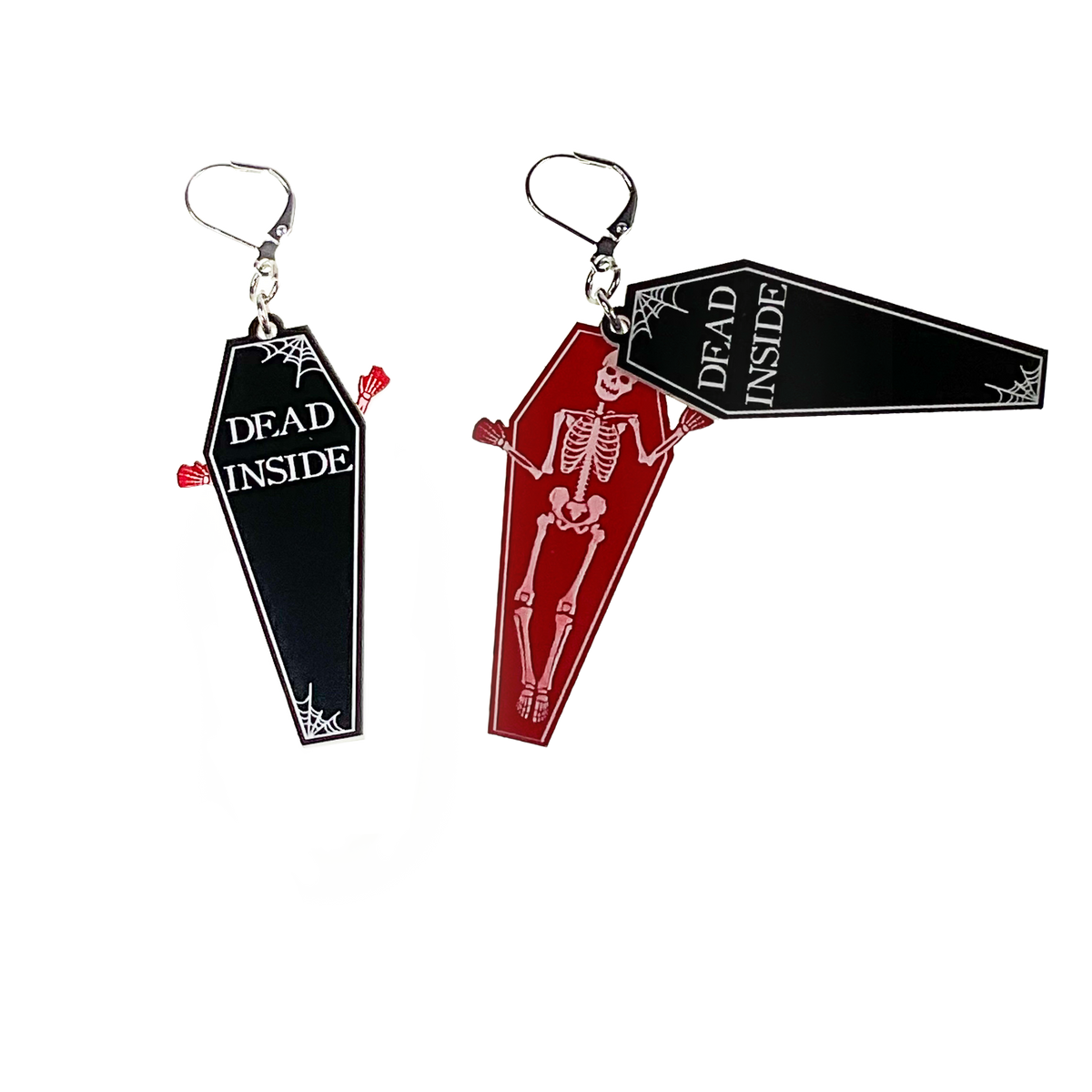 Dead Inside-Open Casket Earrings