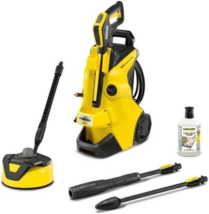 Kärcher Nettoyeur Haute Pression K 4 Power Control Flex Home, Pression : max. 130 bar, Débit : 420 l/h, Surface : 30 m²/h, Poids : 11,5 kg, Pistolet Haute Pression, Rotabuse, Lance, Home Kit