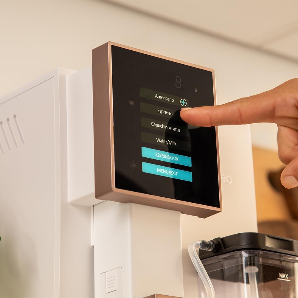 Cecotec Machine à Café Superautomatique Cremmaet Compactccino Black Rose, 19 bars, Réservoir à lait, Système Thermoblock, 5 niveaux de mouture, Réservoir à café 150g