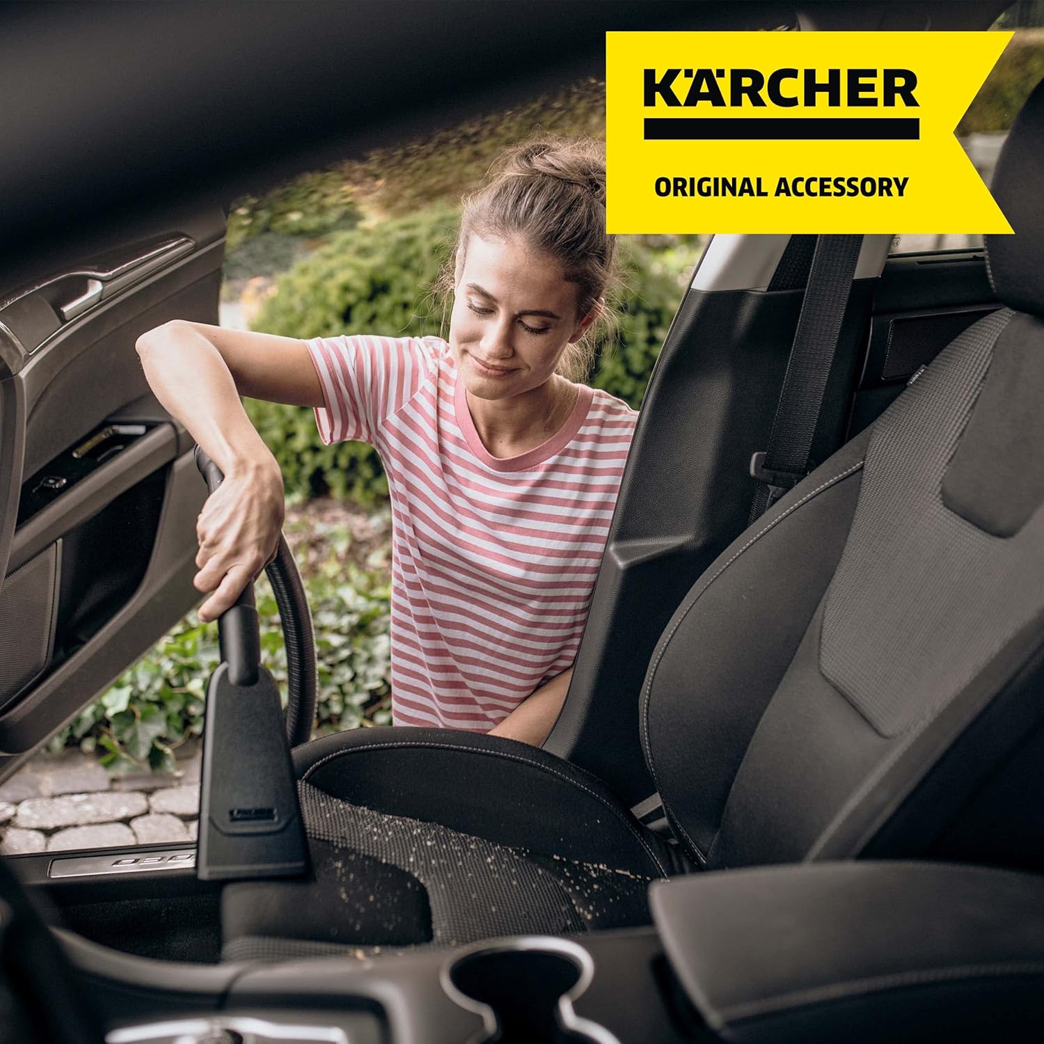 Kärcher Aspirateur Eau et Poussières WD 6 P S V-30/6/22/T, Prise de Courant, Filtre Plissé Plat, Fonction de Nettoyage, 1300 W, Cuve : 30 l et Bouchon de Vidange, Tube d'Aspiration : 2,2 m