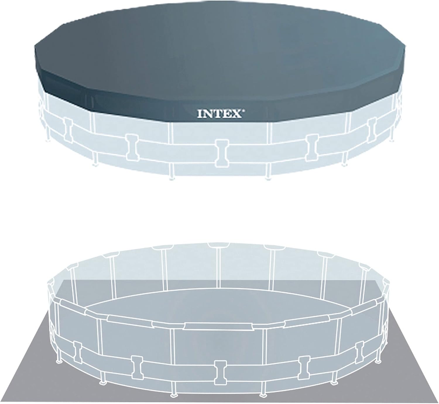 Intex piscine prism frame ronde tubulaire (ø)3,05 x (h)0,76m