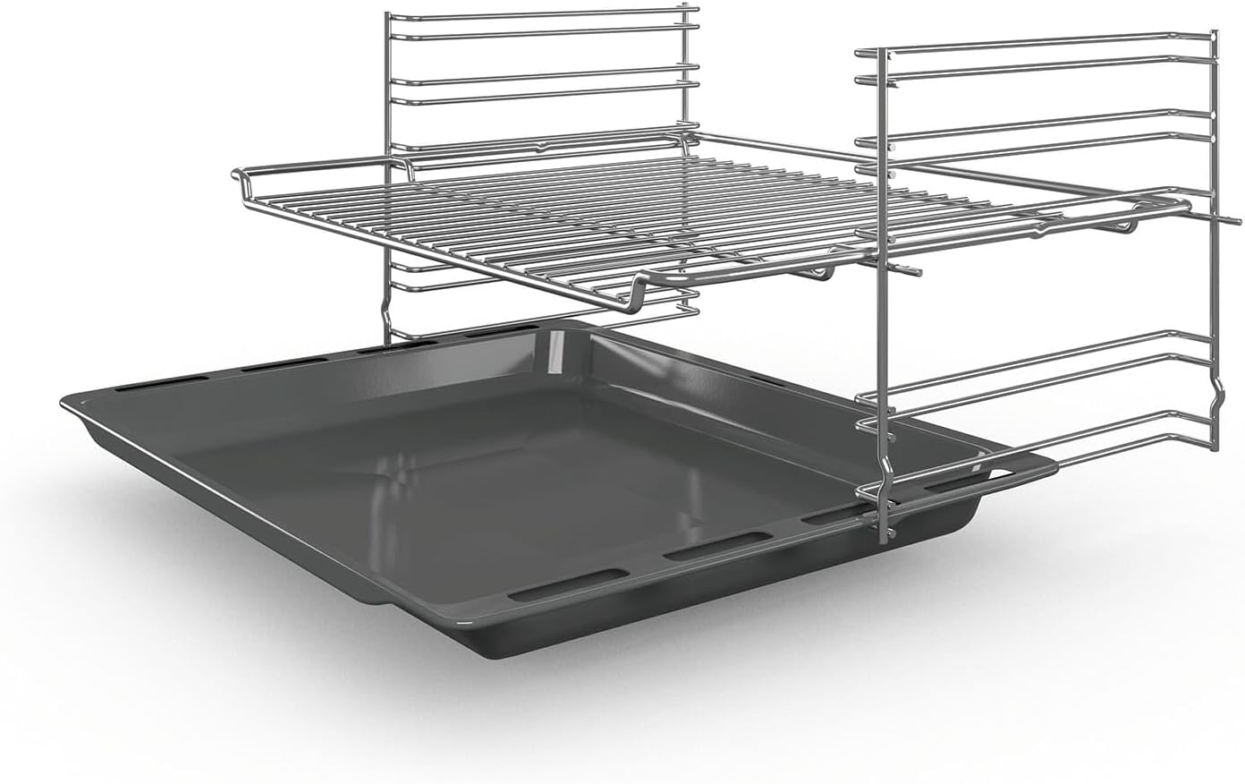 Bosch HBF133BR0 Série 2 - Four encastrable - 60 x 60 cm - Accessoire de nettoyage EcoClean Direct - Cuisson Air chaud 3D sur 3 niveaux en même temps - Écran LED - Chauffage rapide - Sécurité enfant