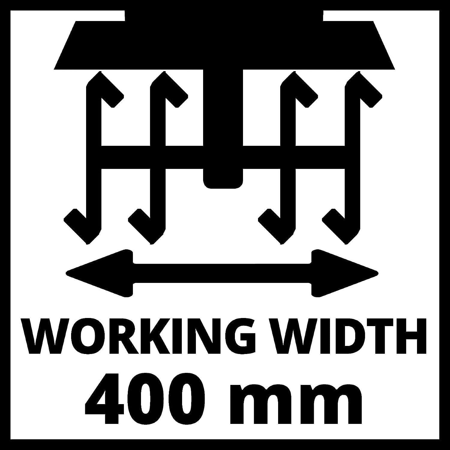 Einhell Motobineuse électrique GC-RT 1545 M (puissance de 1 500 W, moteur série, interrupteur de sécurité 2 points, débrayage anti-surcharge, guidon repliable, fraises de binage robustes)