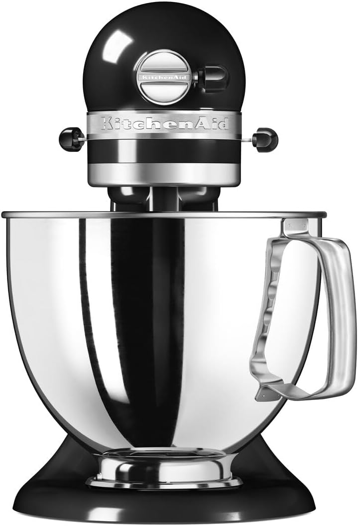KitchenAid Robot Pâtissier I Artisan I Robot cuisine multifonctions à tête inclinable I Avec 4 accessoires I Bol de 4,8L | Crème