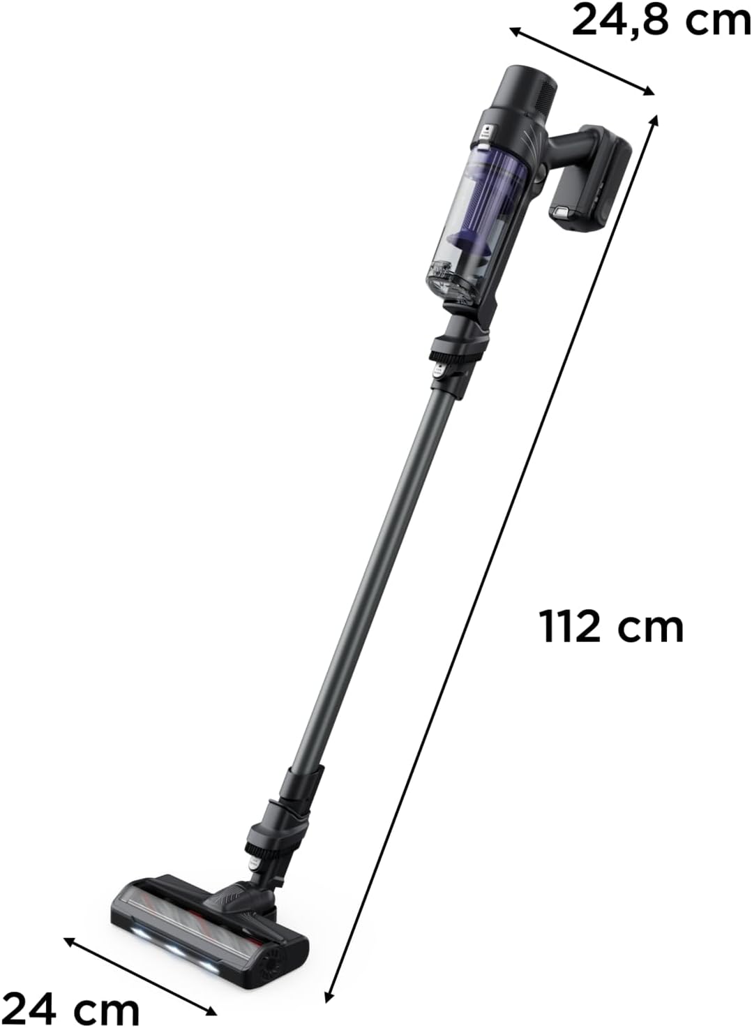 Rowenta X-Pert 7.60 Aspirateur Balai sans fil, Ultra Léger, Puissant 140W, Polyvalent, Autonomie 45min, Efficace tous Types de Sols RH6A33WO, Noir